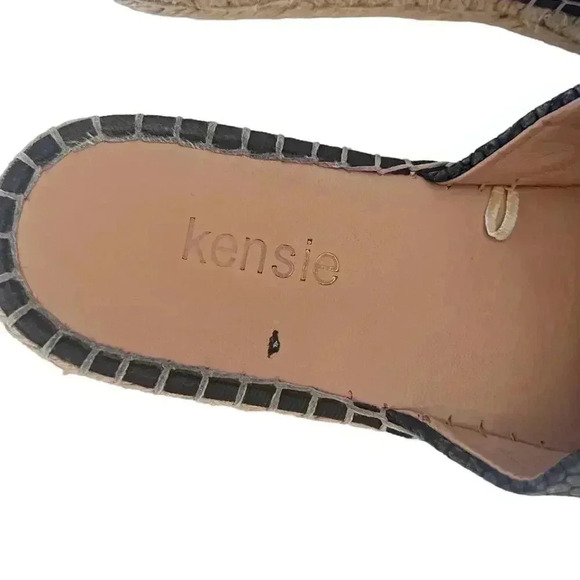 Kensie Hensley Snake Print Snakeskin Mules Slip Ons Flats Women's Size 10 - Picture 6 of 8